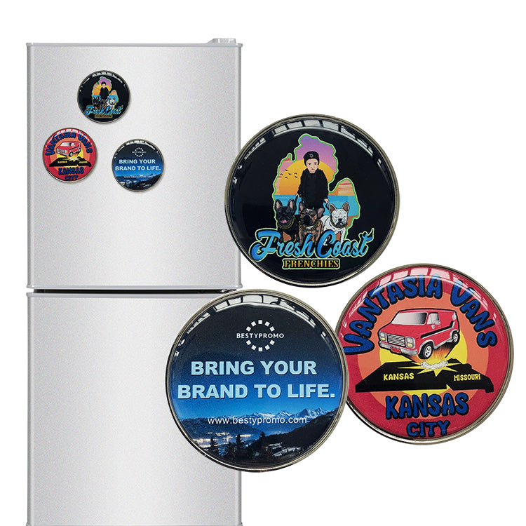 Custom Doming Fridge Magnet - Rounded