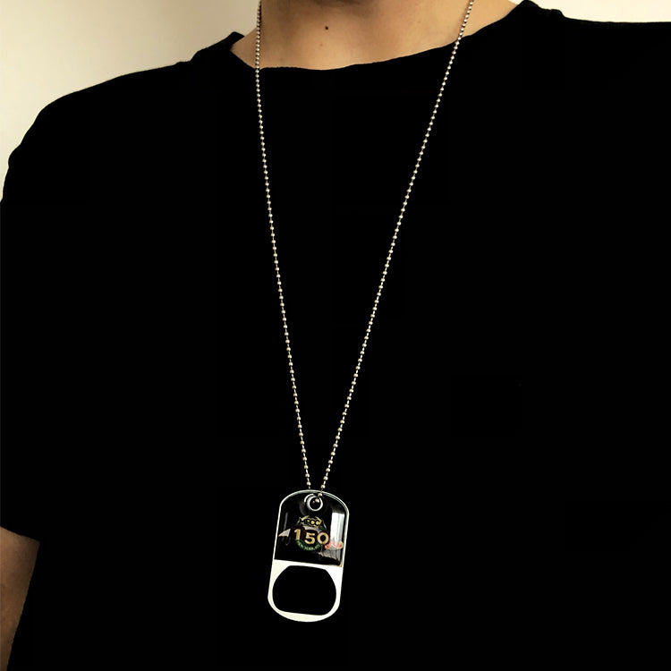 Custom Dog Tag Necklace With Opener