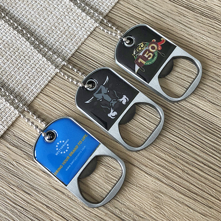 Custom Dog Tag Necklace With Opener