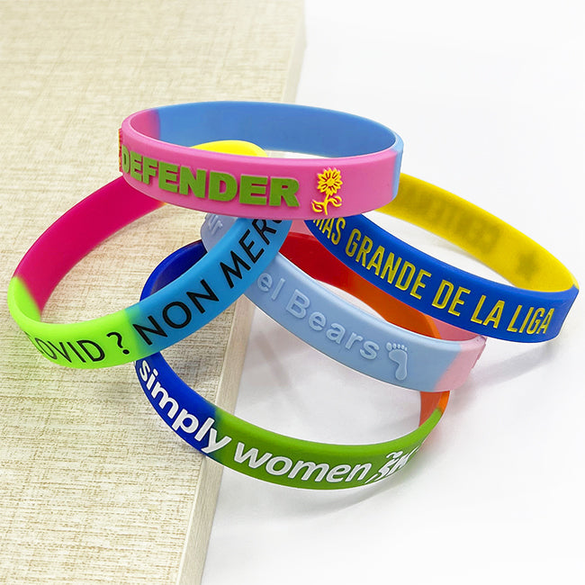 Custom Silicone Wristbands - Segmented