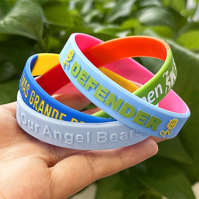 Custom Silicone Wristbands - Segmented