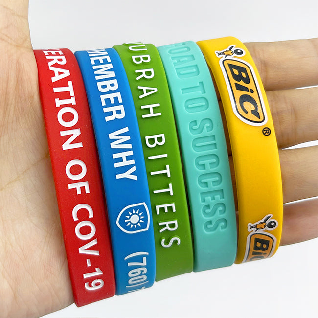 Custom Silicone Wristbands - Solid