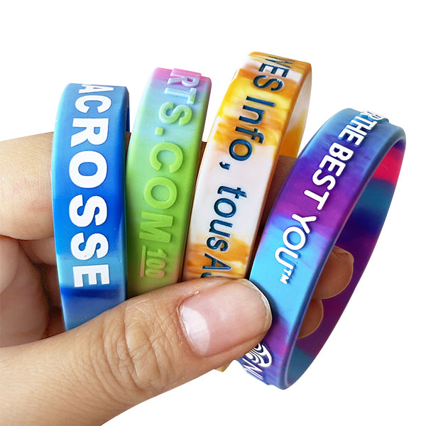 Custom Silicone Wristbands - Swirl