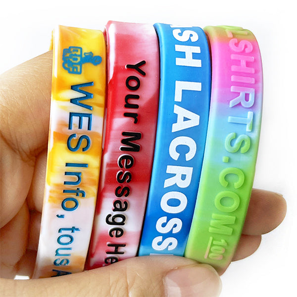 Custom Silicone Wristbands - Swirl