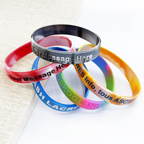 Custom Silicone Wristbands - Swirl