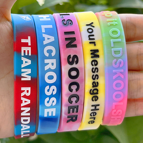 Custom Silicone Wristbands - Swirl