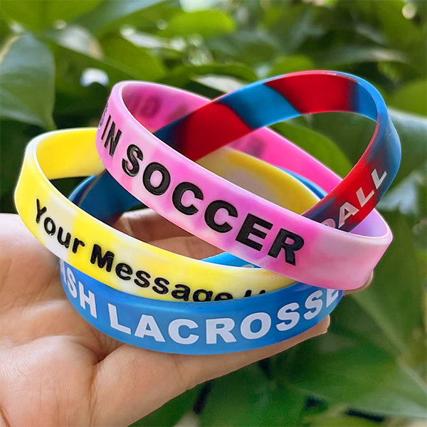 Custom Silicone Wristbands - Swirl