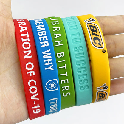 Custom Silicone Wristbands - Solid