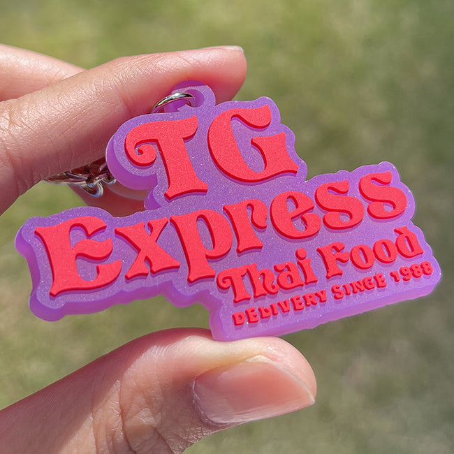 Custom 3D Die Cut Rubber Keychains-UV